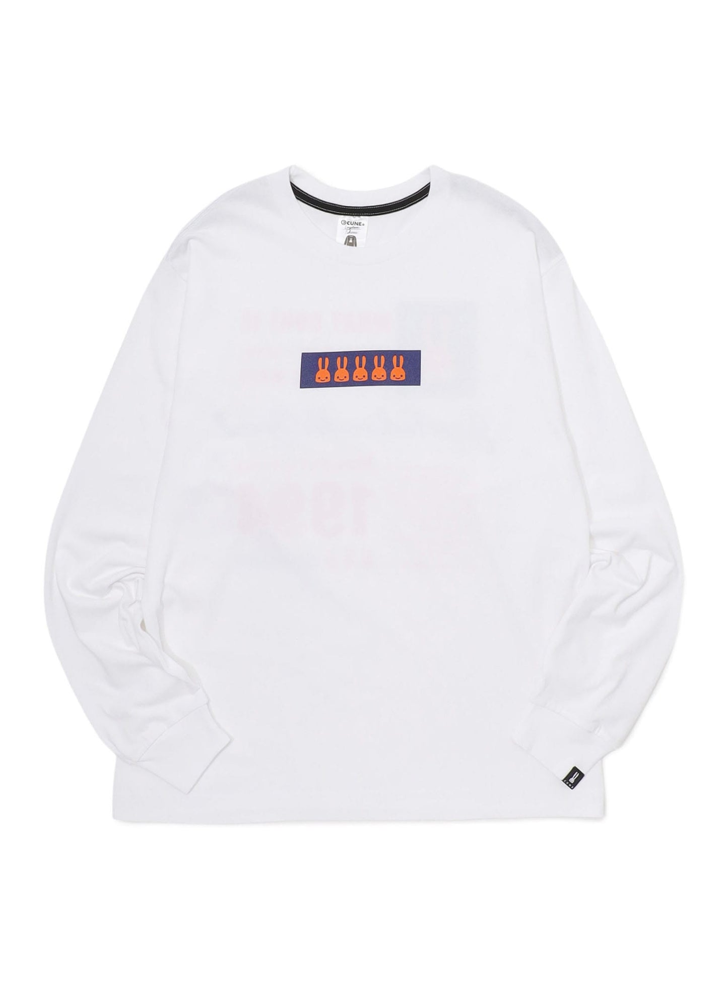 CUNE L/S Tee スクエア文章