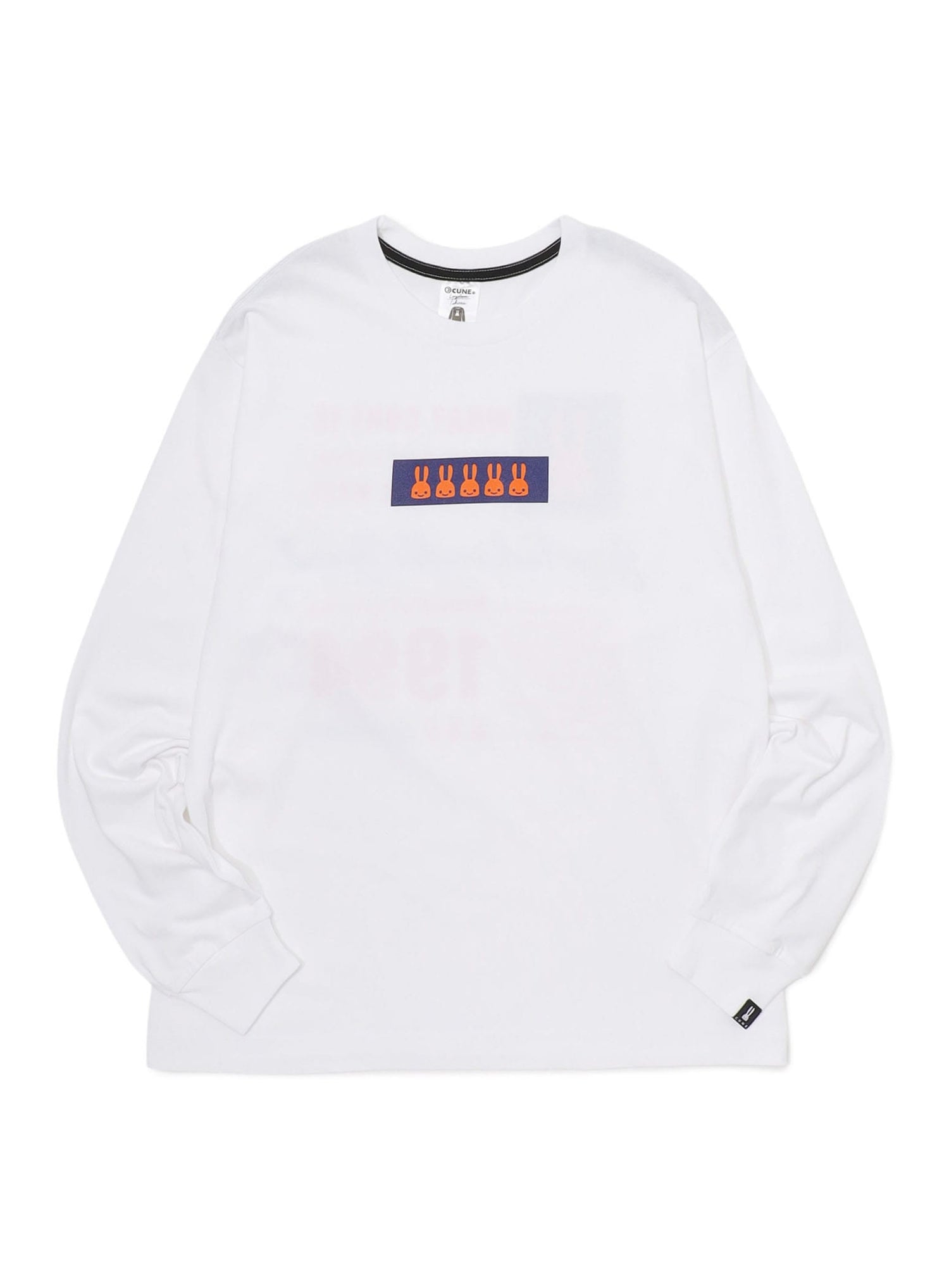 CUNE L/S Tee スクエア文章