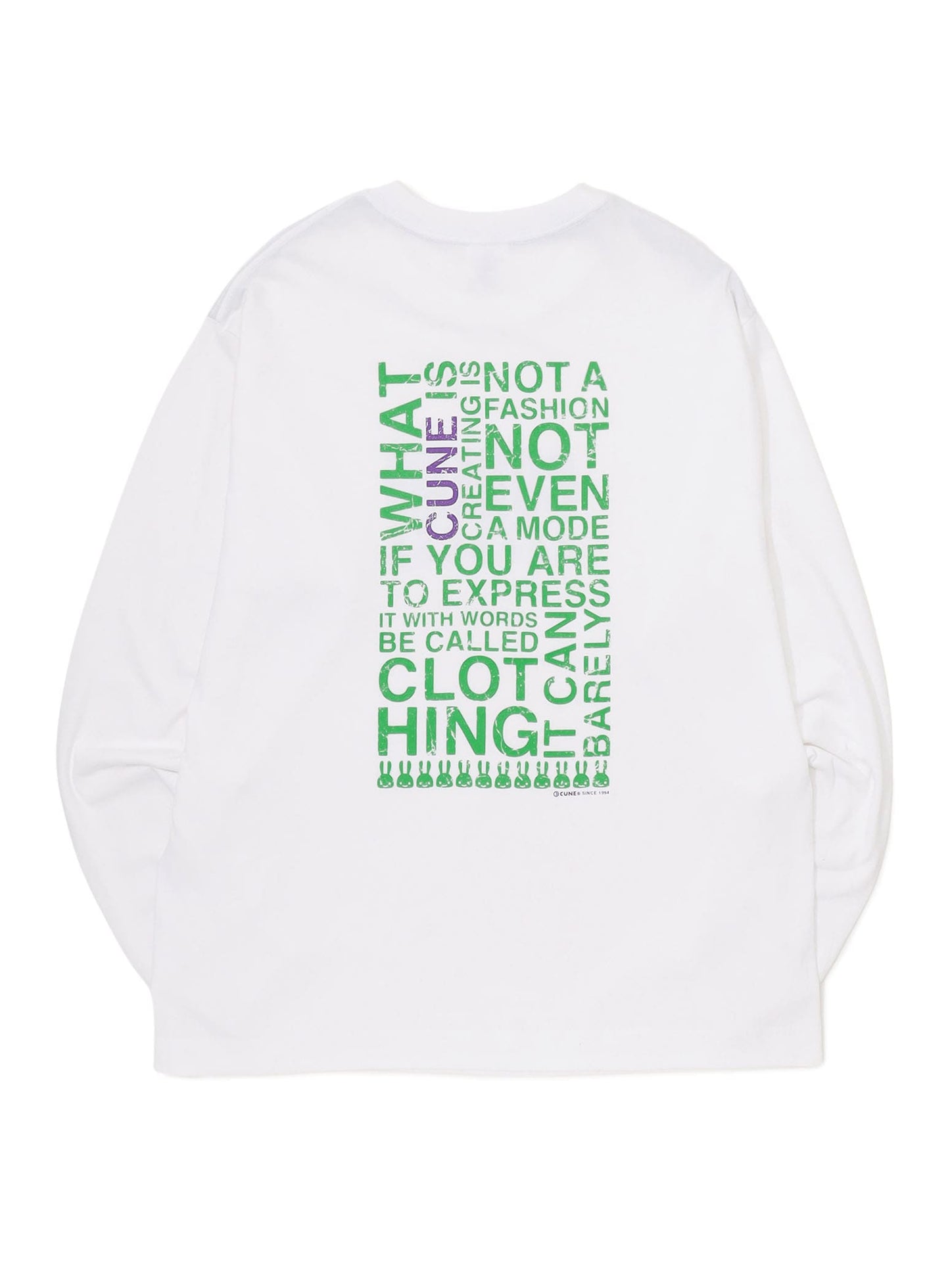 CUNE L/S Tee ランダム文章