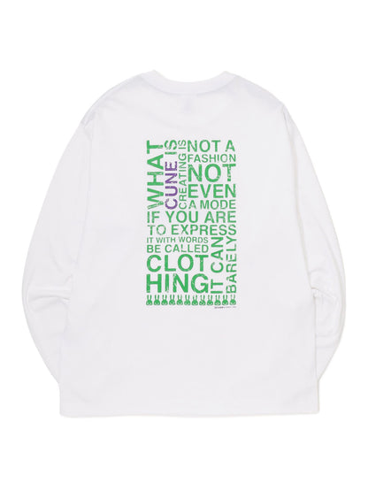 CUNE L/S Tee ランダム文章