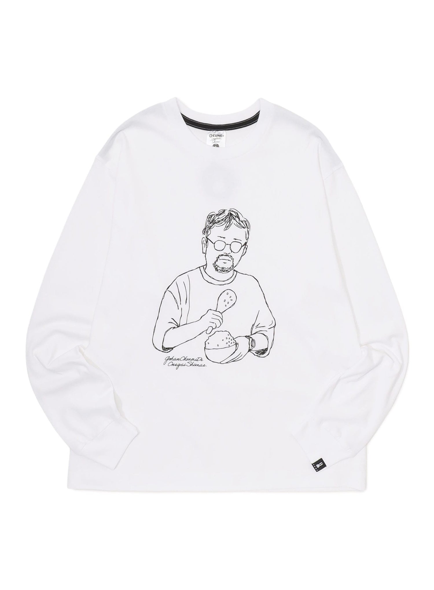 CUNE L/S Tee 盛る人