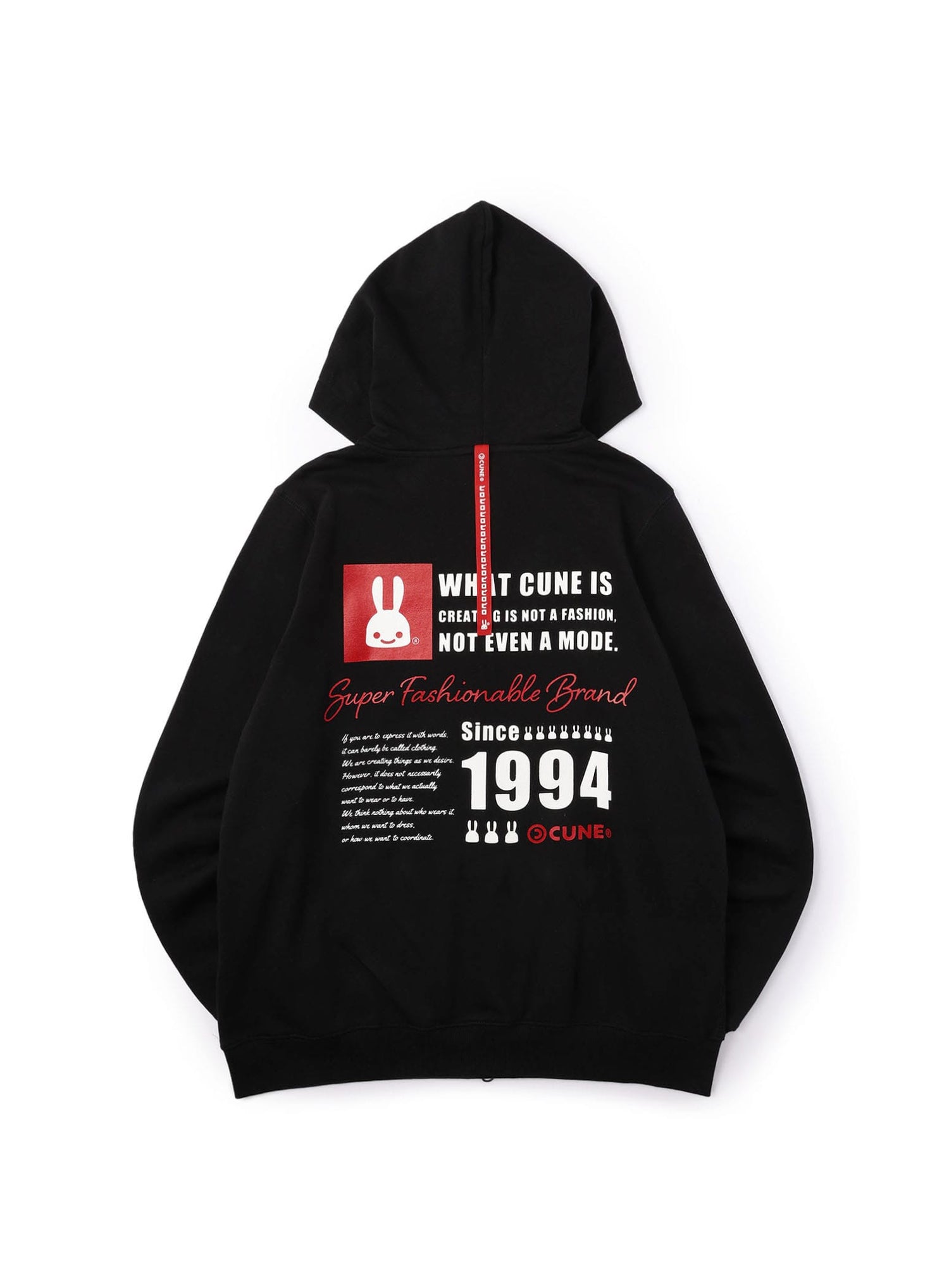 CUNE ZIP PARKA スクエア文章