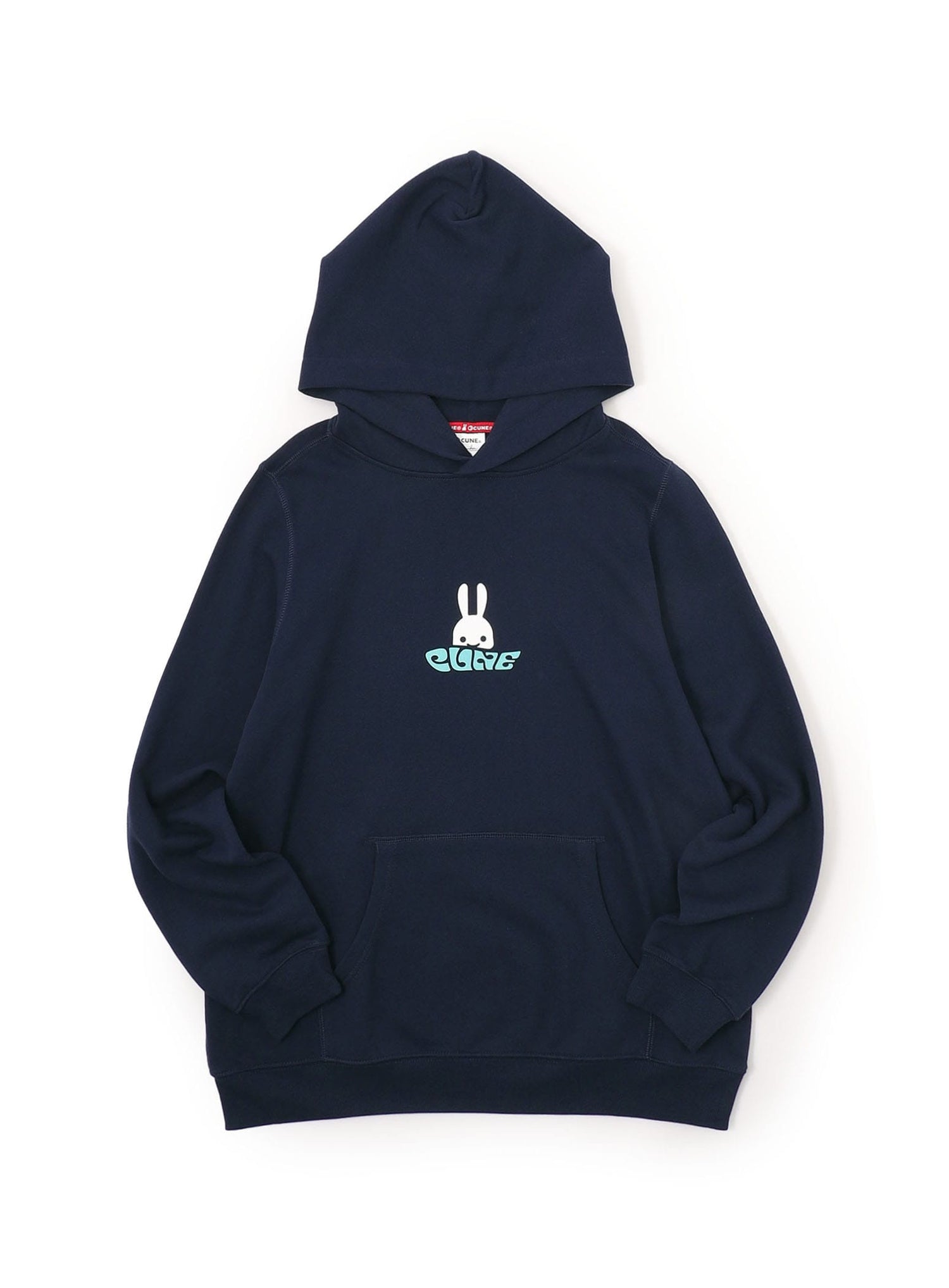 CUNE PULL PARKA ロゴ