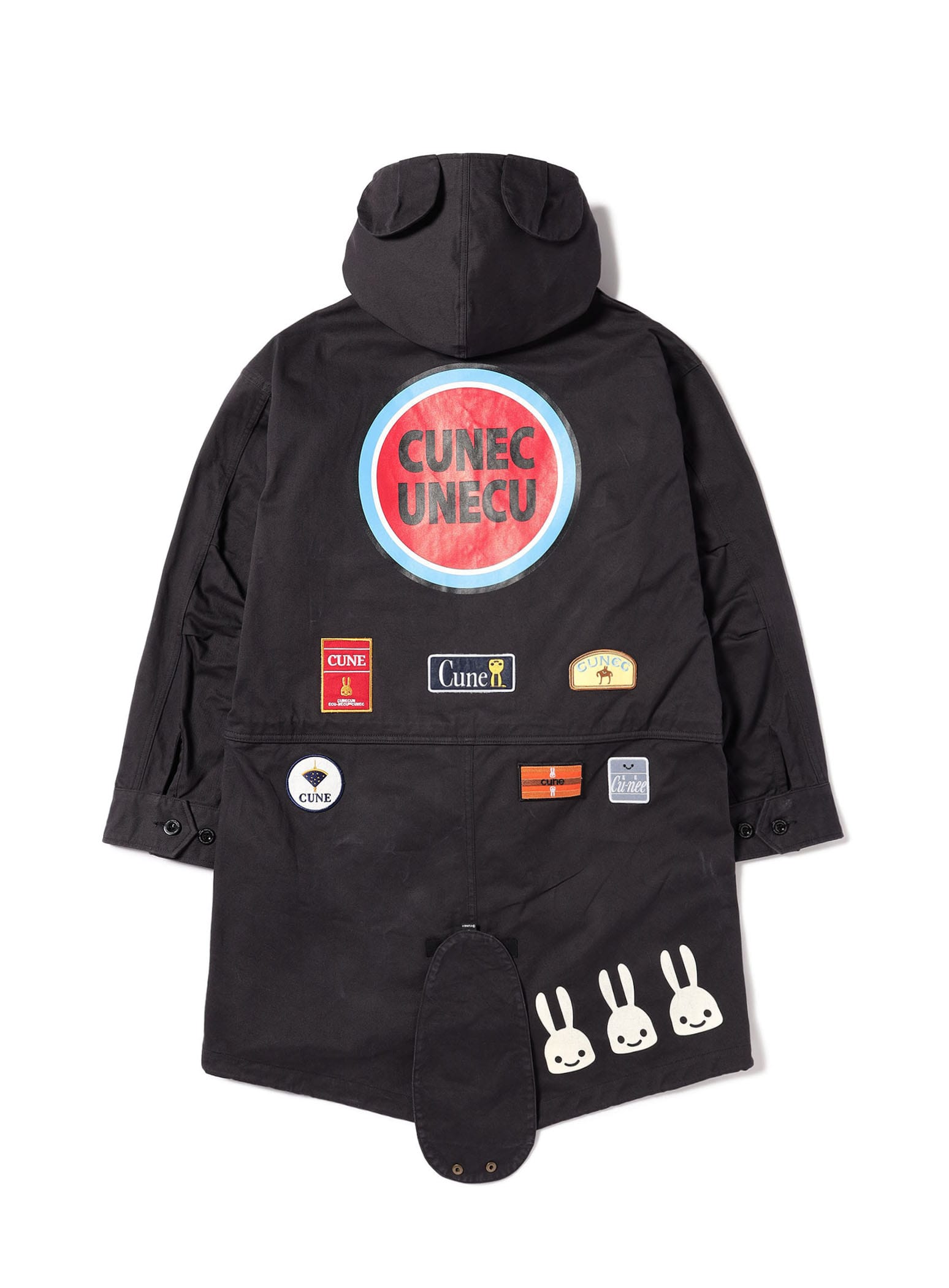 837 限定　激レアcune 10th anniversary モッズコート EARTAILモッズコート ワッペンカスタム – CUNE