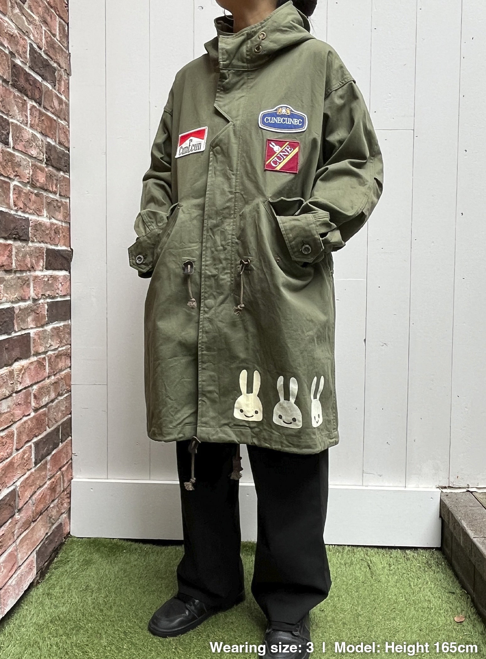 ねこ様✨MONCLER　AUDREYモッズコート　ワッペン　フード　ドローコード CBEEM01_detail_10_1528d499-