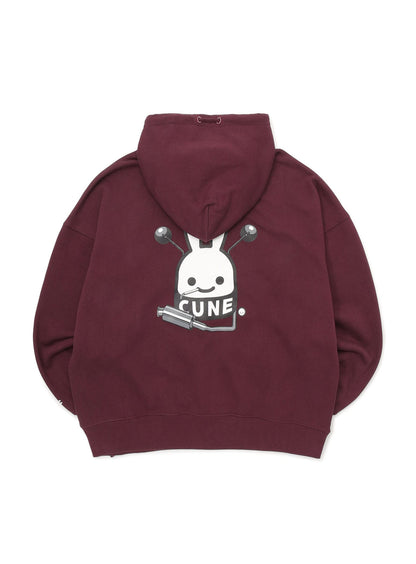 ヘヴィウェイトビッグパーカー バイクとタバコとCUNEウサギ