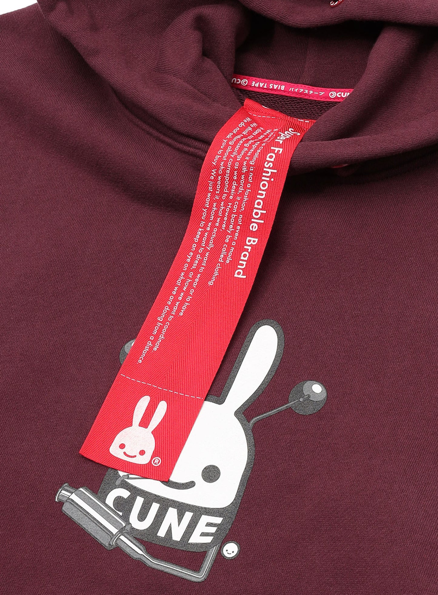 ヘヴィウェイトビッグパーカー バイクとタバコとCUNEウサギ