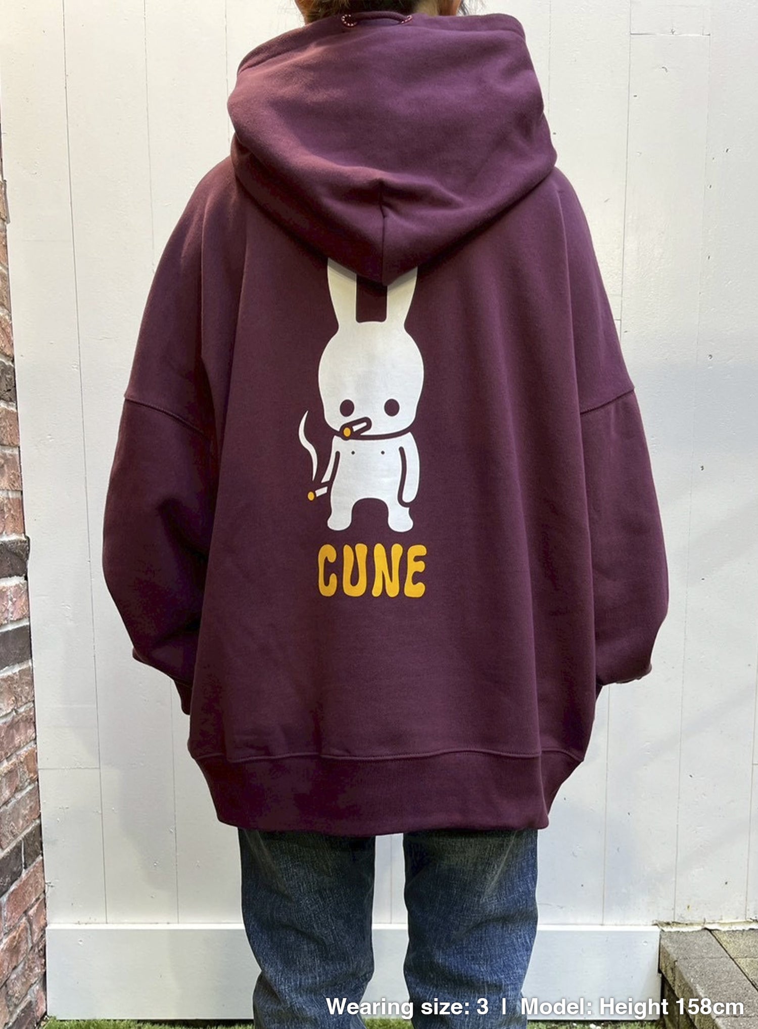 ヘヴィウェイトビッグパーカー タバコとうさちゃん