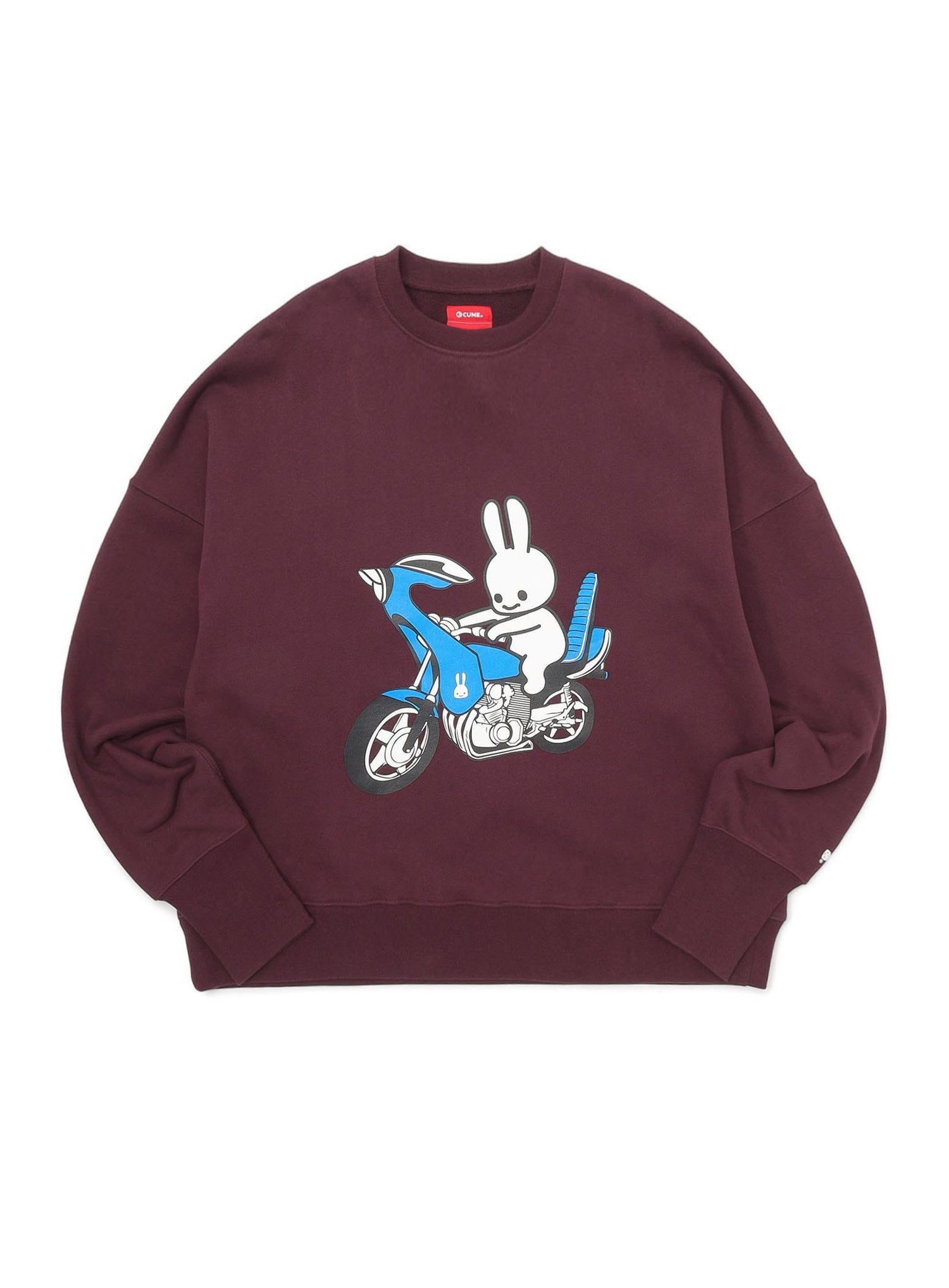 ヘヴィウェイトビッグクルーネックスウェット バイクとうさちゃん