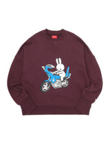 ヘヴィウェイトビッグクルーネックスウェット バイクとうさちゃん