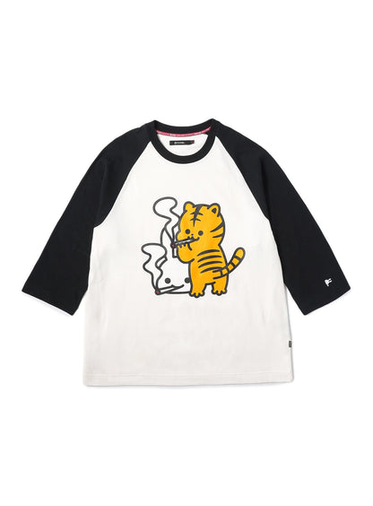 ラグランTシャツ タバコととらちゃん