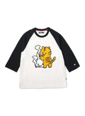 ラグランTシャツ タバコととらちゃん