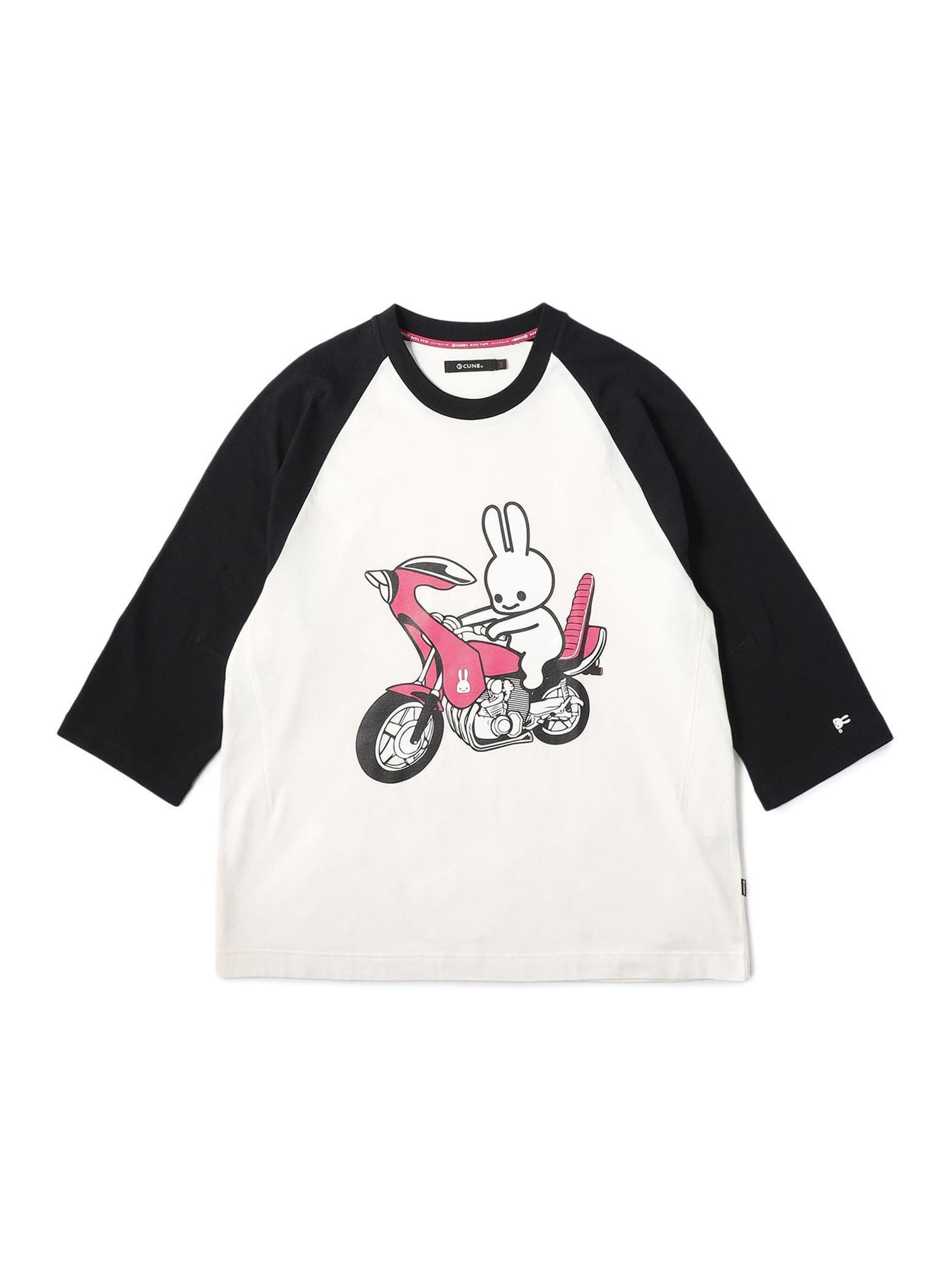 ラグランTシャツ バイクとうさちゃん