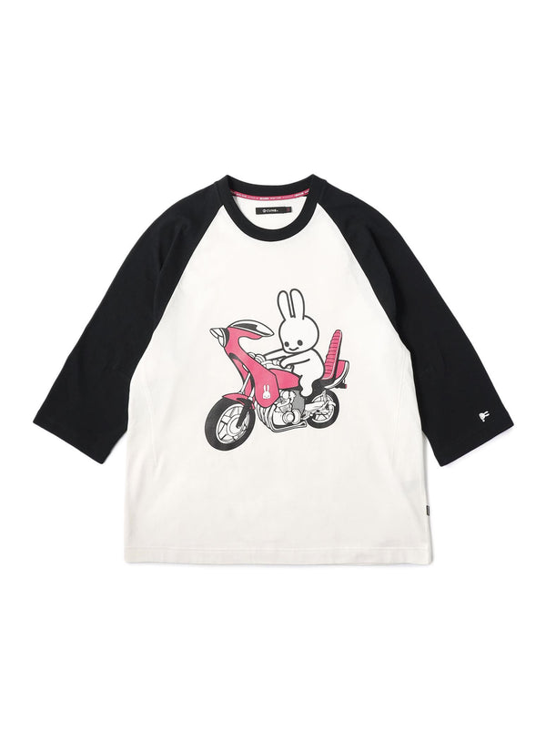 ラグランTシャツ バイクとうさちゃん