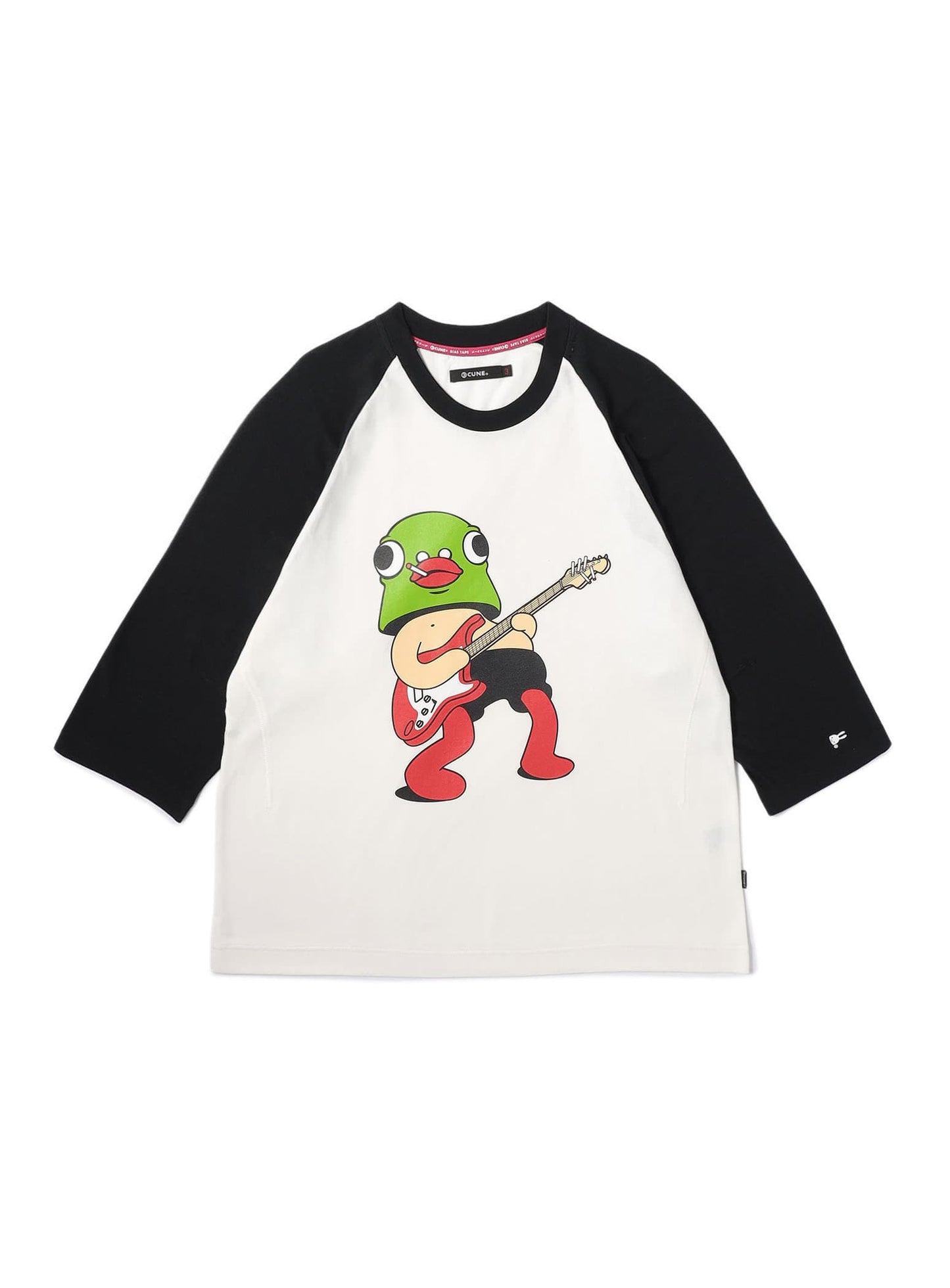 ラグランTシャツ ギターとタバコと鳩山オズボーン