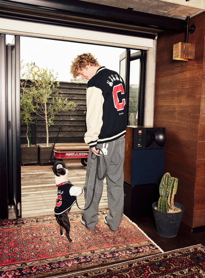 犬と人 人のスウェットスタジャン BIG C