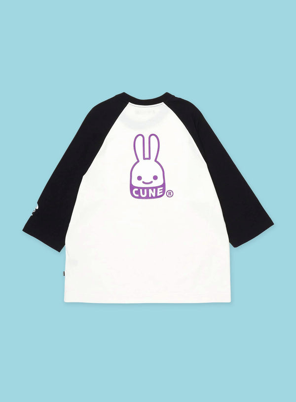 犬と人 人のラグランTシャツ CUNEウサギ