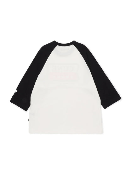 犬と人 人のラグランTシャツ U5