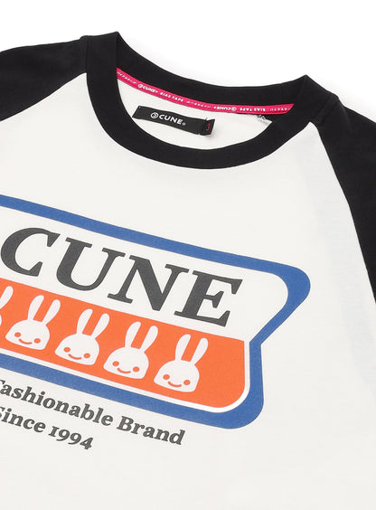 犬と人 人のラグランTシャツ U5