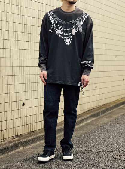 アクセジャラジャラロングスリーブカットソー