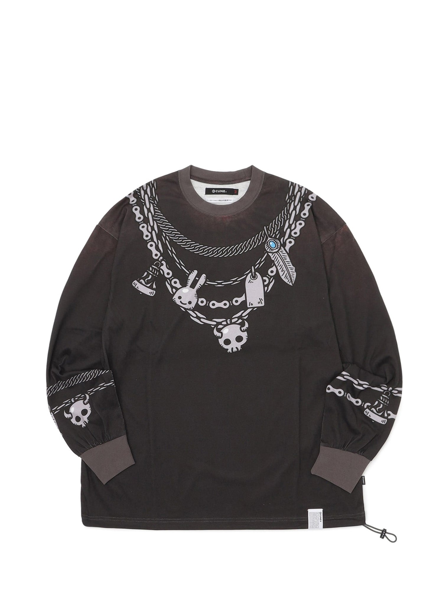 アクセジャラジャラロングスリーブカットソー