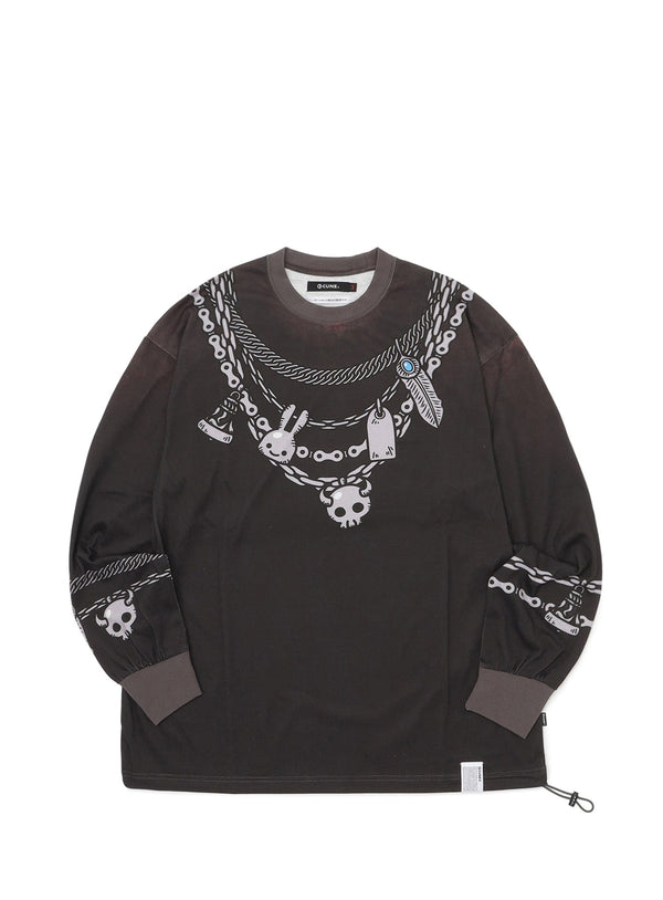 アクセジャラジャラロングスリーブカットソー