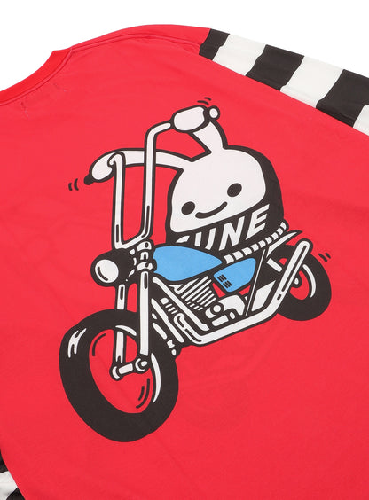 うさちゃんカスタムバイクロングスリーブカットソー