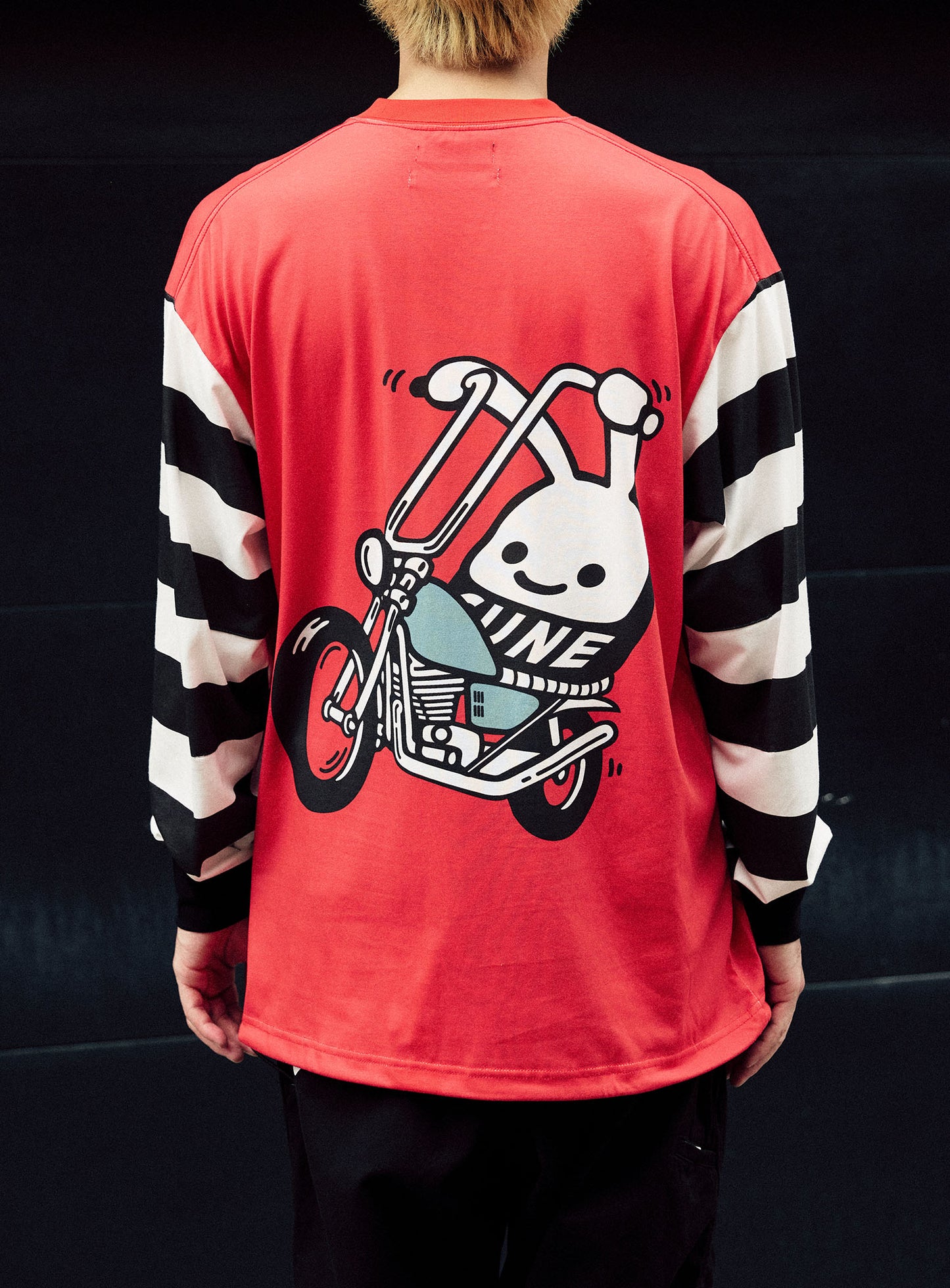 うさちゃんカスタムバイクロングスリーブカットソー