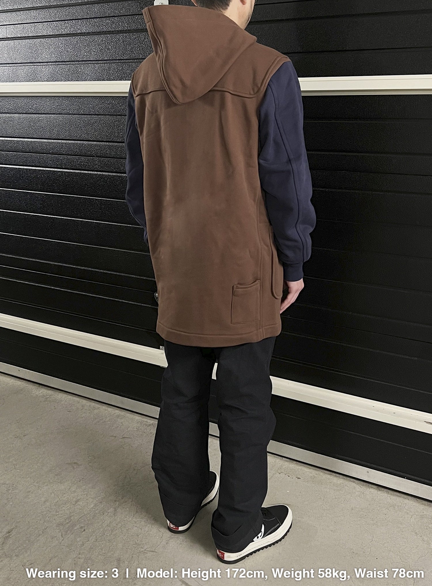 裏毛のハイブリッドダッフルコート