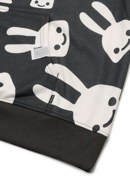 降り積もるウサギパーカー