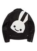 カウレザーの三RIDERS JACKET 白ウサギ