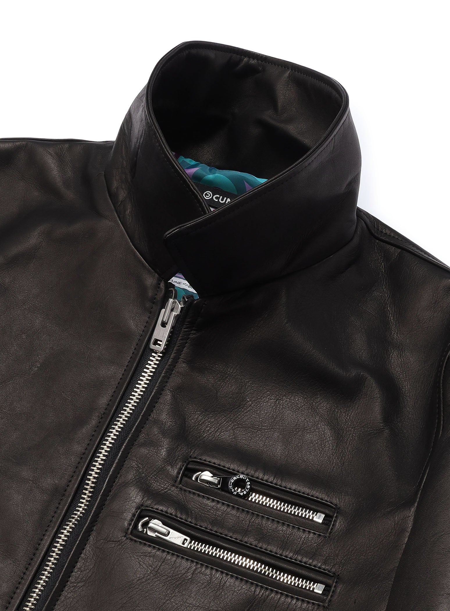 カウレザーの二RIDERS JACKET 白ウサギ – CUNE