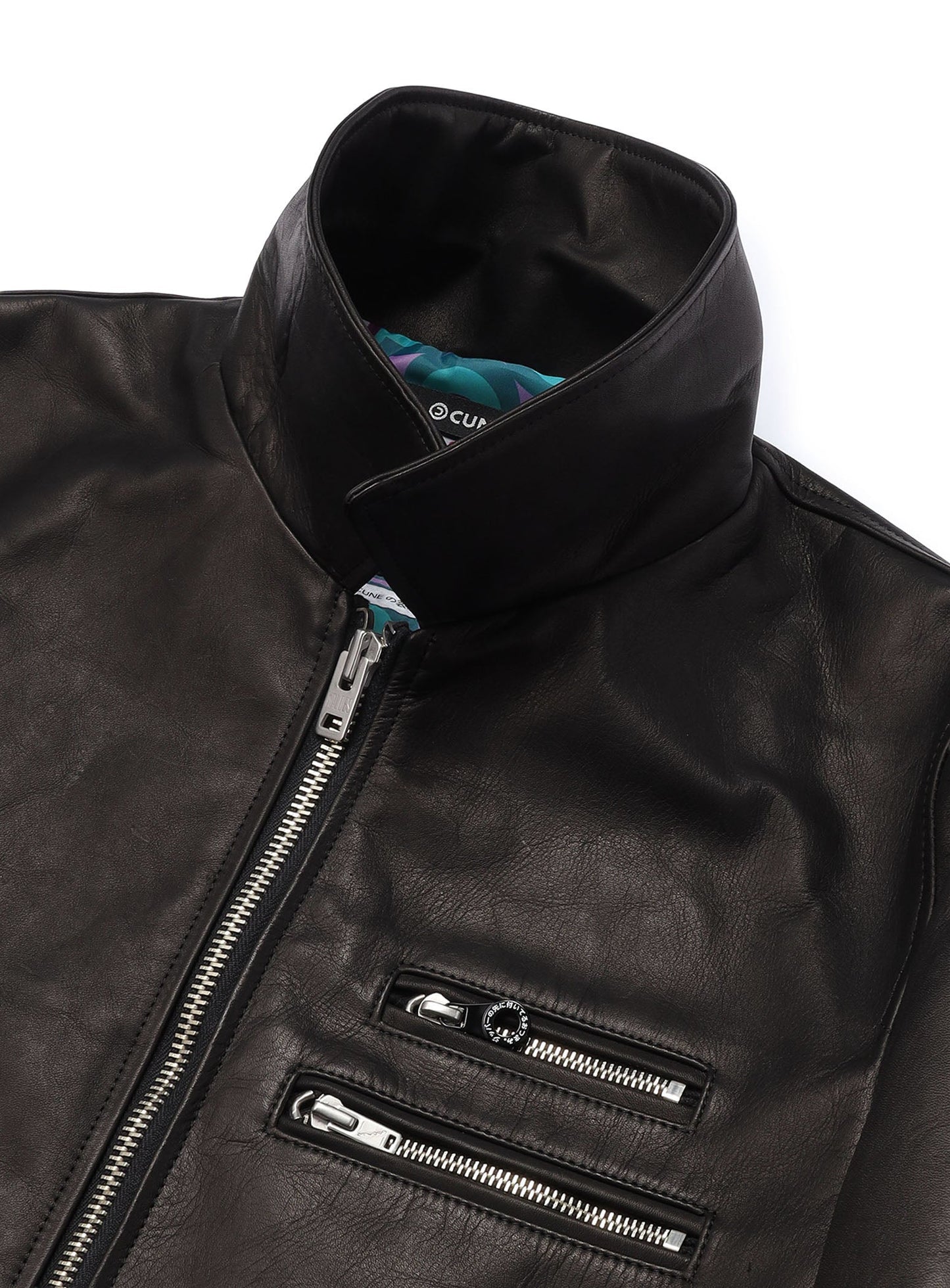 カウレザーの二RIDERS JACKET 白ウサギ
