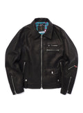 カウレザーの二RIDERS JACKET 白ウサギ