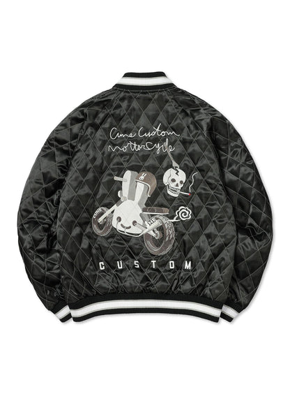 バイク＆シガレッツ リバーシブルスカジャン