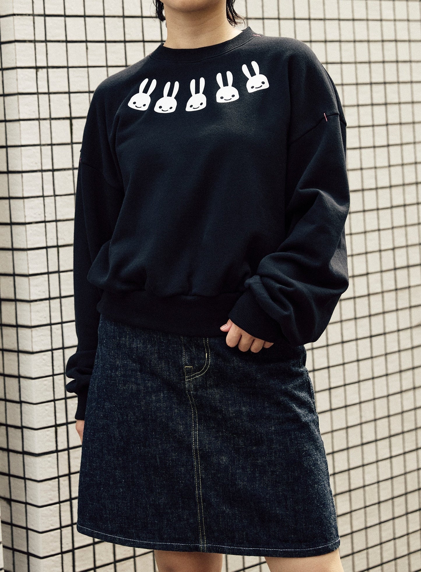 ワイドクルーネックスウェット