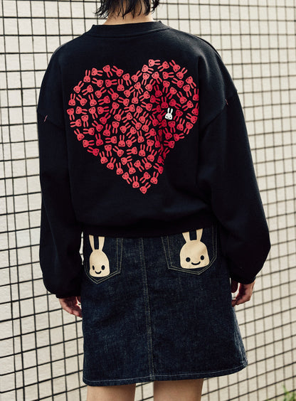 ワイドクルーネックスウェット