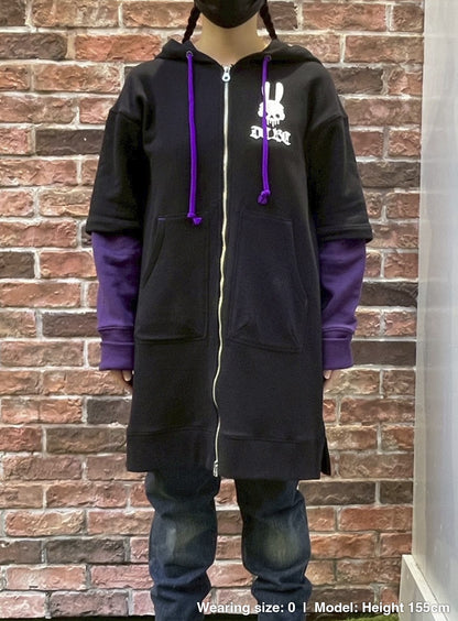DCBC レイヤードジップパーカーワンピース