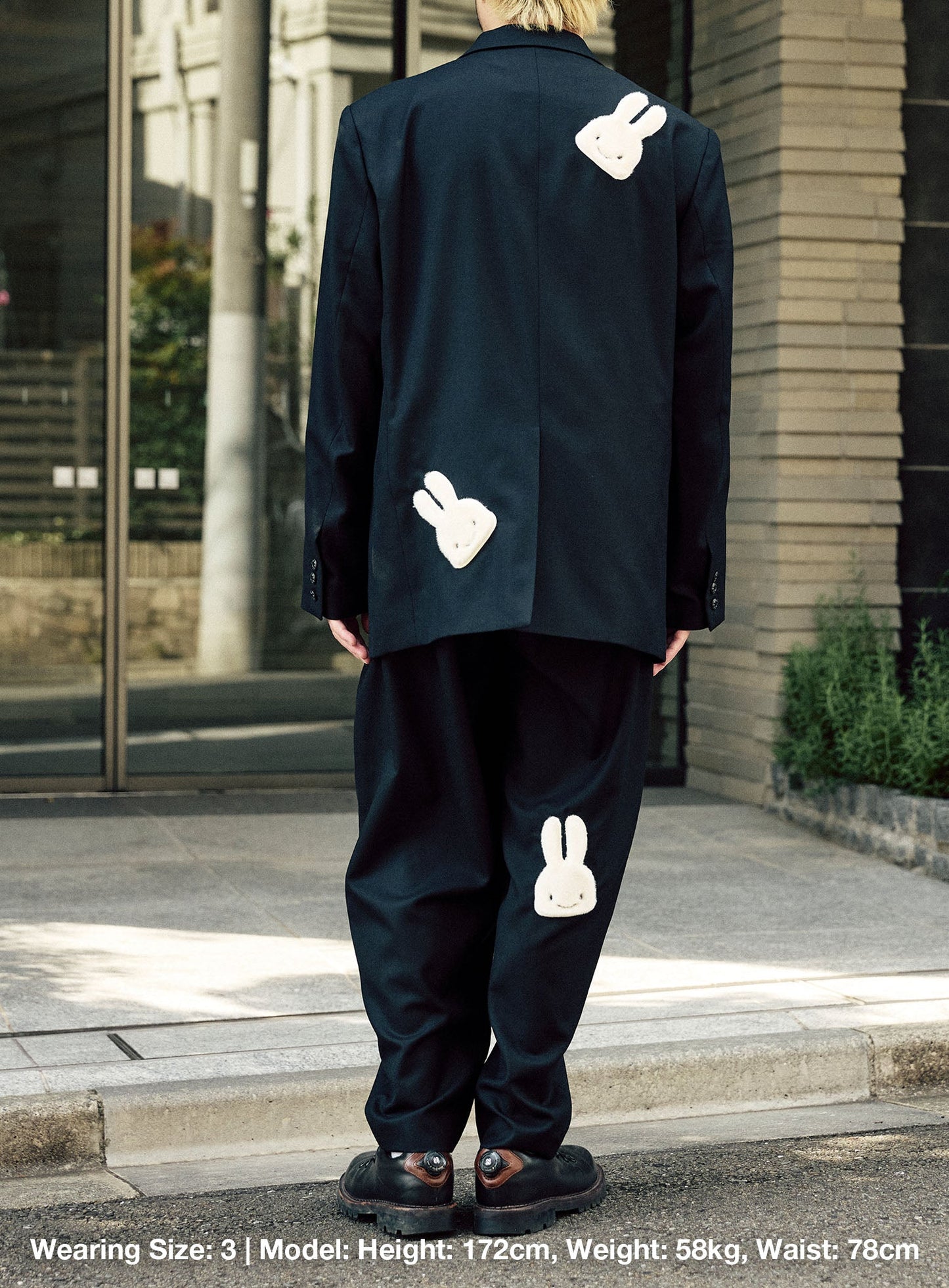 ウールギャバワイドスラックス