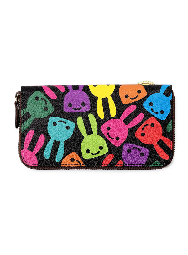 CSPロングウォレット カラフルウサギ