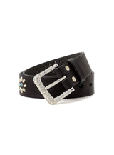 ウサギがいっぱいバックルスタッズレザーベルト