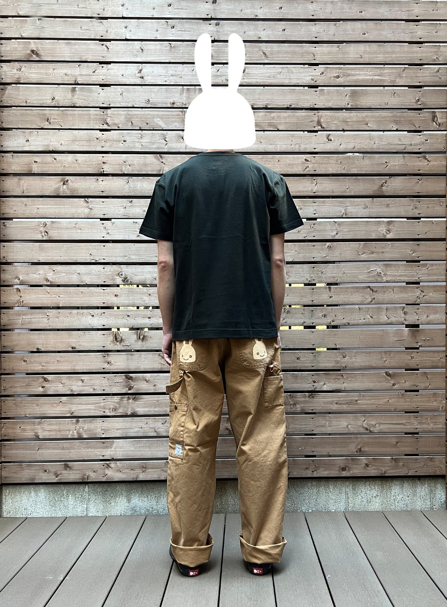 ダックのゴムペインターパンツ コーデュロイパッチ