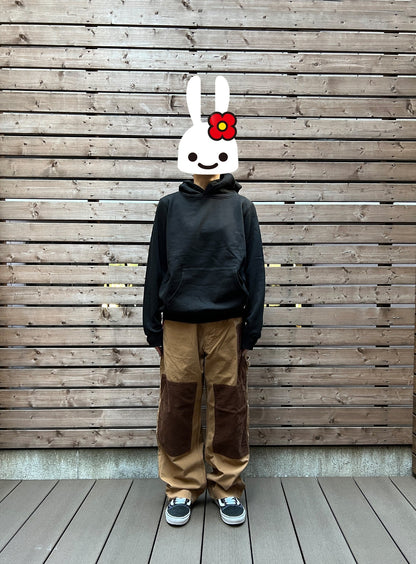 ダックのゴムペインターパンツ コーデュロイパッチ