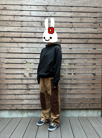 ダックのゴムペインターパンツ コーデュロイパッチ