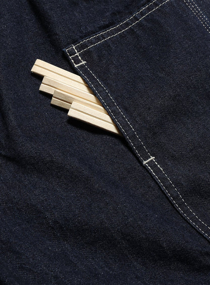 デニムのゴムペインターパンツ