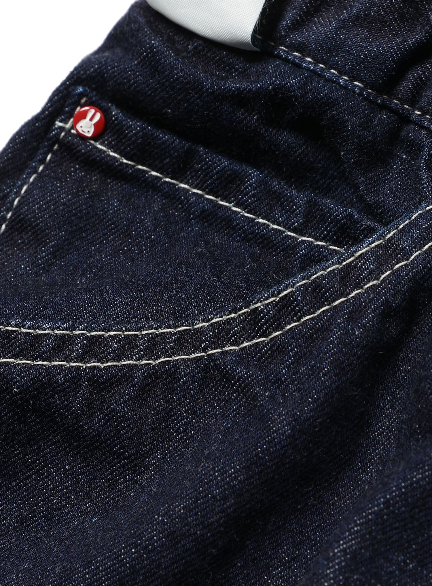 デニムのゴムペインターパンツ