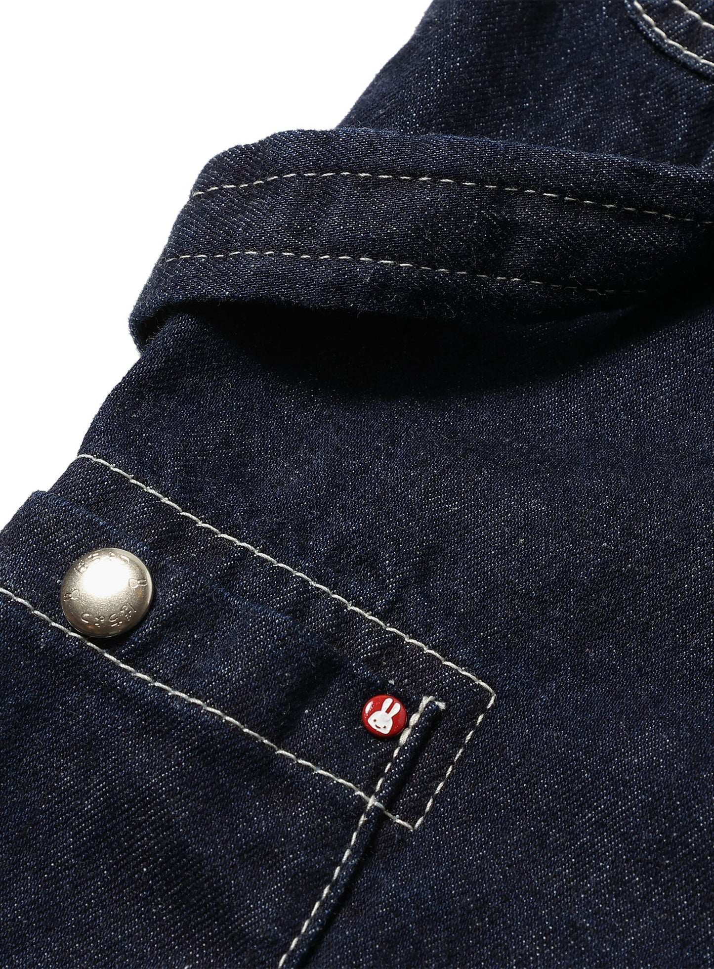 デニムのゴムペインターパンツ