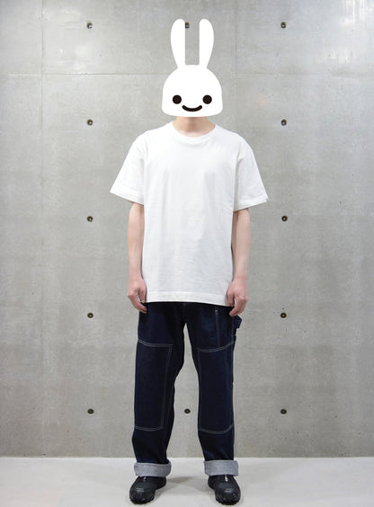 デニムのゴムペインターパンツ