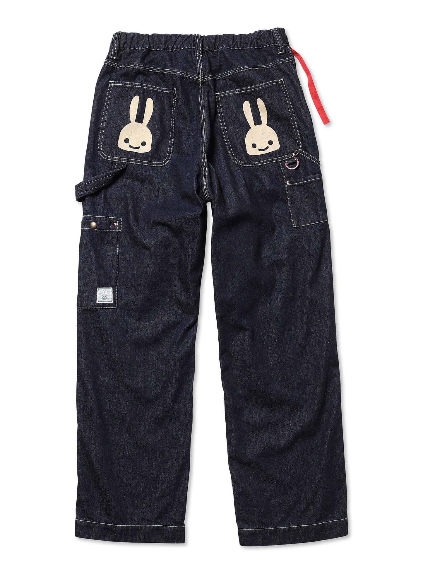 デニムのゴムペインターパンツ