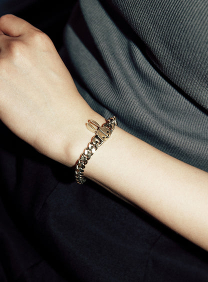 ウサギクラスプチェーンブレスレット